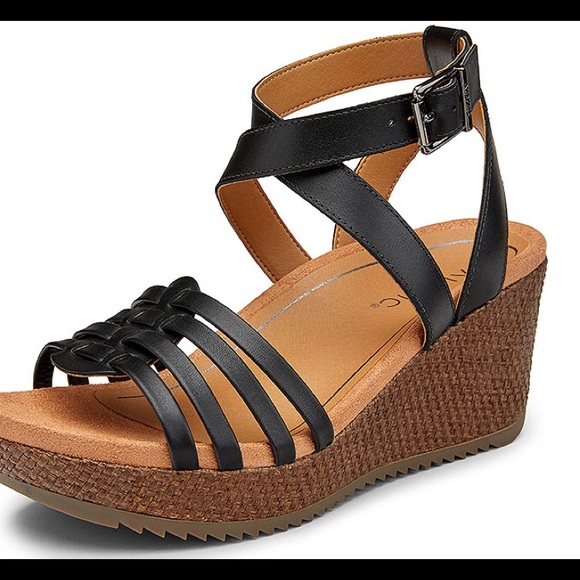 Vionic Clarisa raffia black NEW - Picture 2 of 5